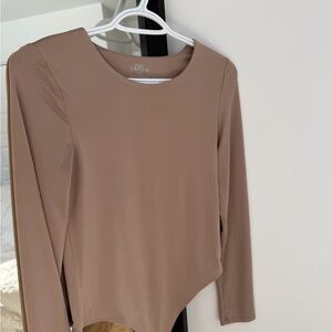 Urban Planet Taupe Long Sleeve Bodysuit